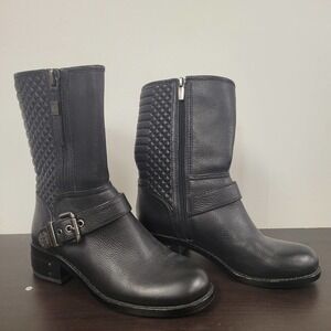 Black Zip up boots 6, Vince camuto